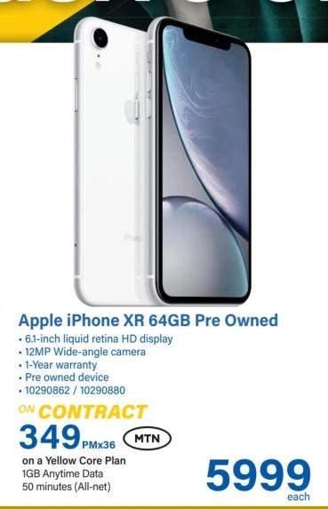 Apple iPhone XR 64GB Pre Owned 