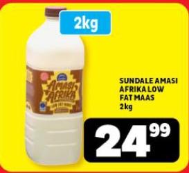 Sundale Amasi Afrika Low Fat Maas 2KG