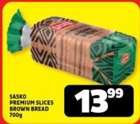 Sasko Premium Slices Brown Bread 700g