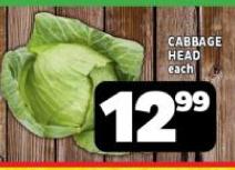 Cabbage head each