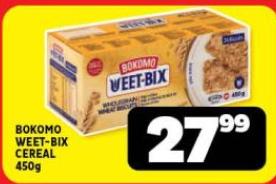 Bokomo Weet-Bix Cereal 450g