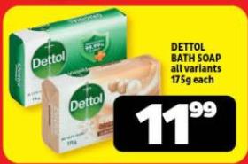 DETTOL BATH SOAP all variants 175g