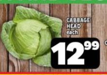 Cabbage head each