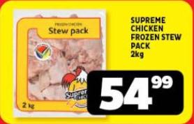 SUPREME CHICKEN FROZEN STEW PACK