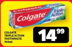 Colgate Triple Action Toothpaste 100ML