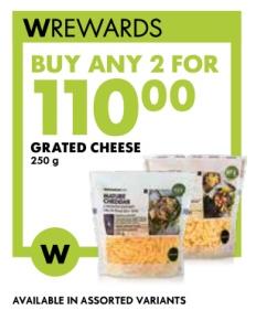 Woolworths Grated Cheese 250g