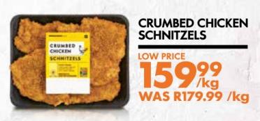 Crumbed Chicken Schnitzels