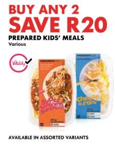 Prepared kids' meals 