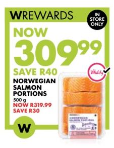 Woolworths Norwegian Salmon Portions