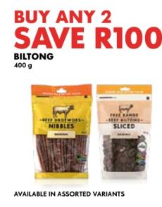 Woolworths Biltong 400g