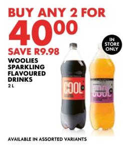 Woolies Sparkling Flavoured Drinks