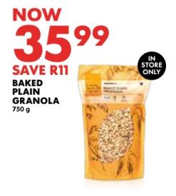 Baked Plain Granola 750g