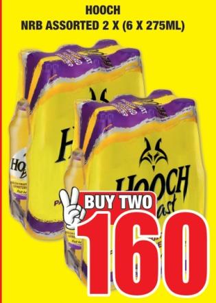 HOOCH NRB ASSORTED 2 X (6 X 275ML) 