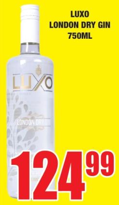 LUXO LONDON DRY GIN  750 ml 