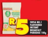 IWISA No.1 Flavoured Instant Breakfast Porridge 100g