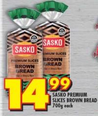 Sasko Premium Slices Brown Bread 700g