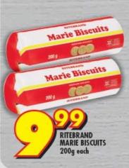 RITEBRAND MARIE BISCUITS 200g Each