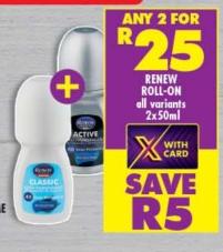 Renew Roll-On all variants 2x50ml Any 2