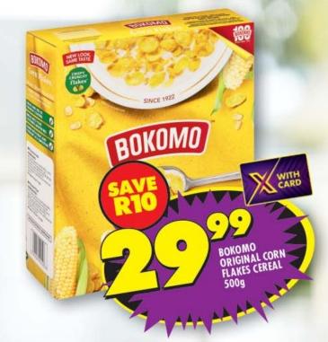 Bokomo Original Corn Flakes Cereal 500gm