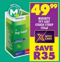 Medirite Ivy Leaf Cough Syrup 150ml