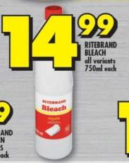 RITEBRAND BLEACH all variants 750ml each