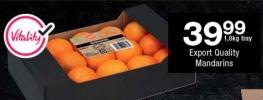 Export Quality Mandarins 1.8kg