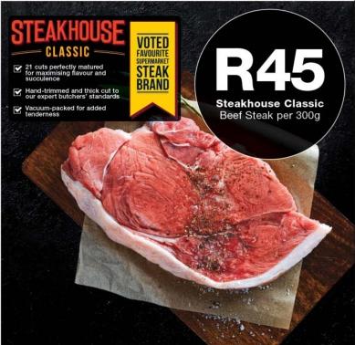 Steakhouse Classic Beed Steak per 300g