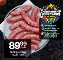 Championship Boerie Bites