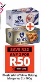 Stork White/Yellow Baking Margarine ANY 2 FOR 