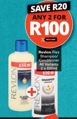 Revlon Flex Shampoo/Conditioner, All Variants ANY 2 FOR 