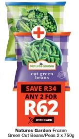 Natures Garden Frozen Green Cut Beans/Peas