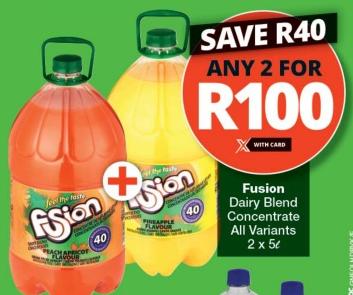 Fusion Dairy Blend Concentrate All Variants