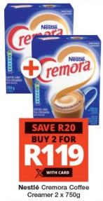 Nestlé Cremora Coffee Creamer 2X750 GM