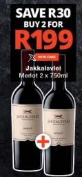 Jakkalsvlei Merlot 2 x 750ml