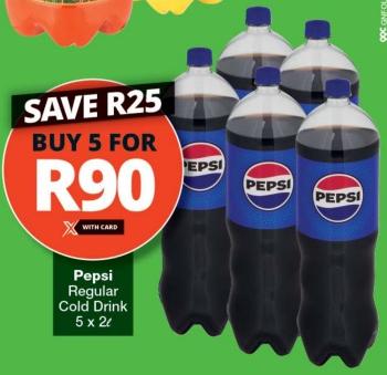 Pepsi Regular Cold Drink 5X2 LTR