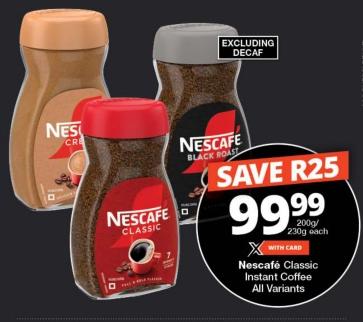 Nescafe Classic Instant Coffee All Variants 200g/230g each 