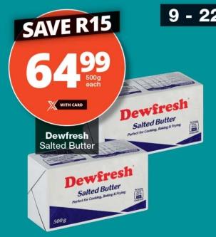 Dewfresh Salted Butter 500gm