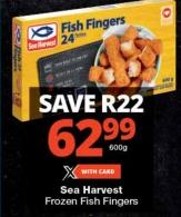 Sea Harvest Frozen Fish Fingers 600g