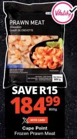 Cape Point Frozen Prawn Meat 800g