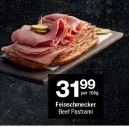 Feinschmecker Beef Pastrami Per 100 gm 