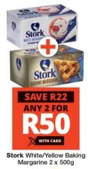 Stork White/Yellow Baking Margarine 2x500gm 