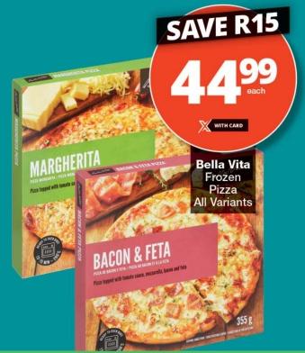 Bella Vita Frozen Pizza All Variants 355gm