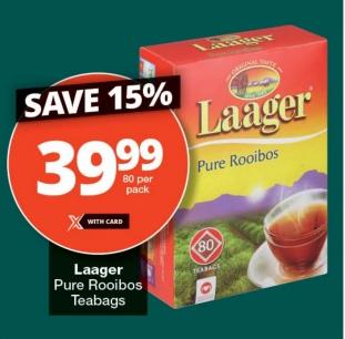 Laager Pure Rooibos Teabags 80tea bag