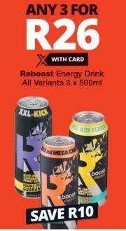 Reboost Energy Drink All Variants 3x500ml