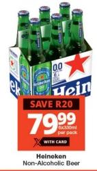 Heineken Non-Alcoholic Beer 6x330ml