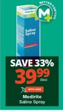 Medirite Saline Spray 30ml