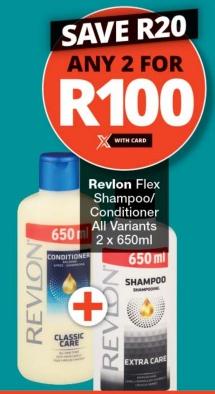 Revlon Flex Shampoo/Conditioner All Variants 2x650ml