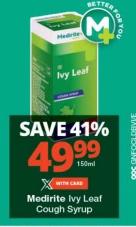 Medirite Ivy Leaf Cough Syrup 150ml