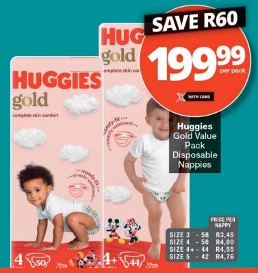 Huggies Gold Value Pack Disposable Nappies