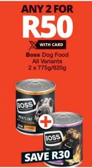 Boss Dog Food, All Variants